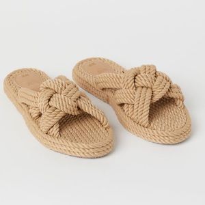 H&M Rope Sandals Size 38 US7